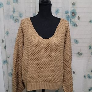 Mocha woven sweater